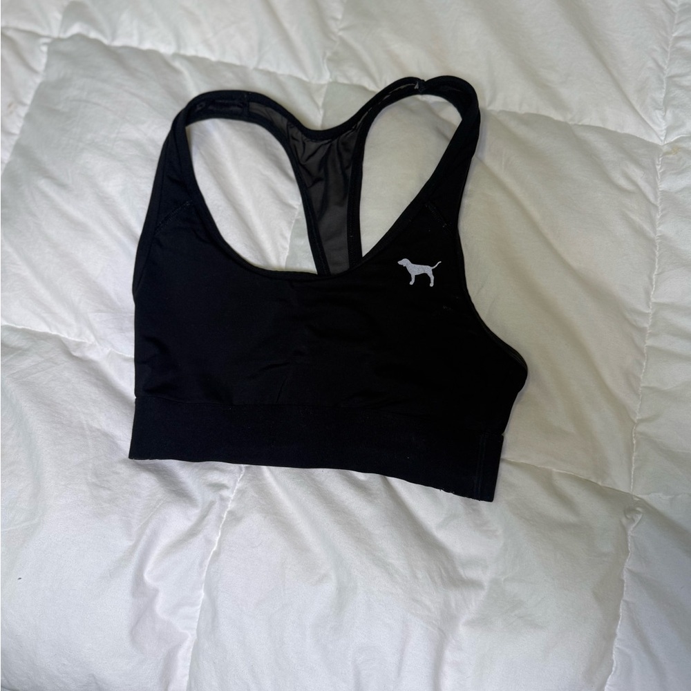 PINK Victoria's Secret Black Sports Bra